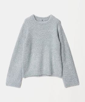 H BEAUTY&YOUTH/＜H＞メタリックシャギー ニットプルオーバー SV/ニット / セーター