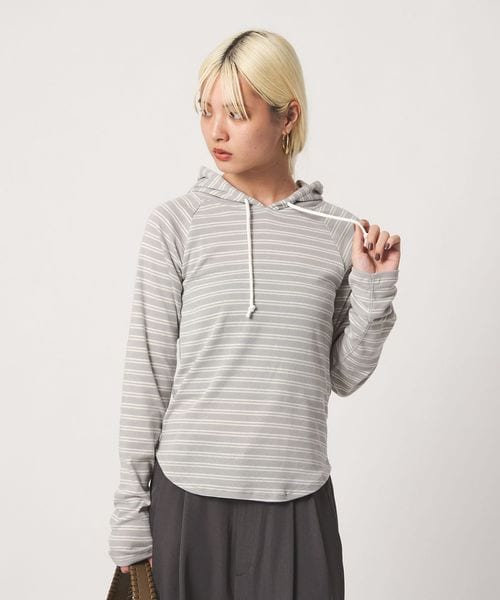 Healthknit/【別注】＜Healthknit＞ボーダー フーディ/Tシャツ / カットソー