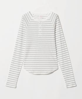 Healthknit/【別注】＜Healthknit＞ボーダー ヘンリーネック プルオーバー/Tシャツ / カットソー