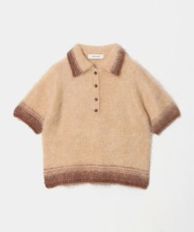 SAYAKA DAVIS/＜SAYAKA DAVIS＞COMPACT KNIT POLOCOLLAR Caramel Pudding/ニット/ニット / セーター