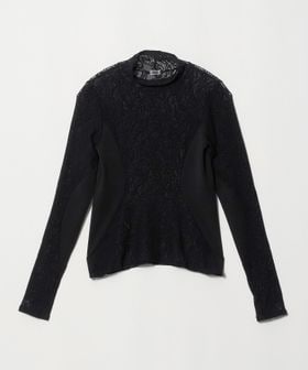 TanC TOKYO/＜TanC TOKYO＞PANEL LACE HIGH NECK/カットソー/Tシャツ / カットソー
