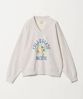 Collegiate Pacific/【別注】＜Collegiate Pacific＞プリント Vネック スウェットプルオーバー/スウェット / パーカー