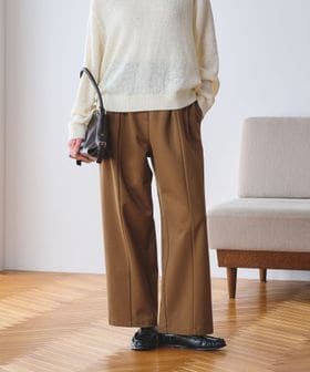 BEAUTY&YOUTH/【WEB限定 Wardrobe DAILY MINIMAL】ジャージー タックカーブパンツ ウォッシャブル/イージーパンツ