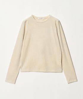 BEAUTY&YOUTH/ベロア ロングスリーブTシャツ ウォッシャブル/Tシャツ / カットソー