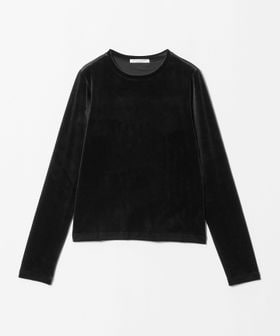 BEAUTY&YOUTH/ベロア ロングスリーブTシャツ ウォッシャブル/Tシャツ / カットソー