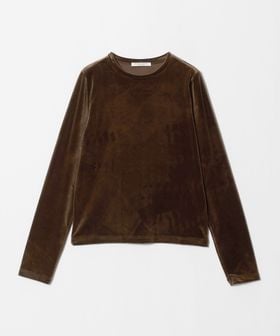 BEAUTY&YOUTH/ベロア ロングスリーブTシャツ ウォッシャブル/Tシャツ / カットソー