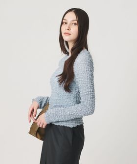 BEAUTY&YOUTH/【WEB限定】シュリンクレース ロングスリーブプルオーバー/Tシャツ / カットソー