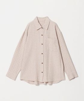 BEAUTY&YOUTH/レーヨンブレンド チェック オーバーサイズシャツ/シャツ / ブラウス