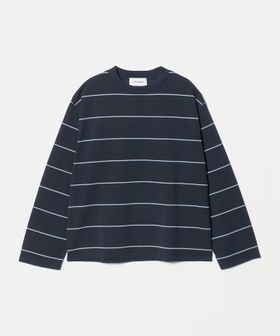 BEAUTY&YOUTH/コットンポリエステル ボーダー ロングスリーブTシャツ/Tシャツ / カットソー
