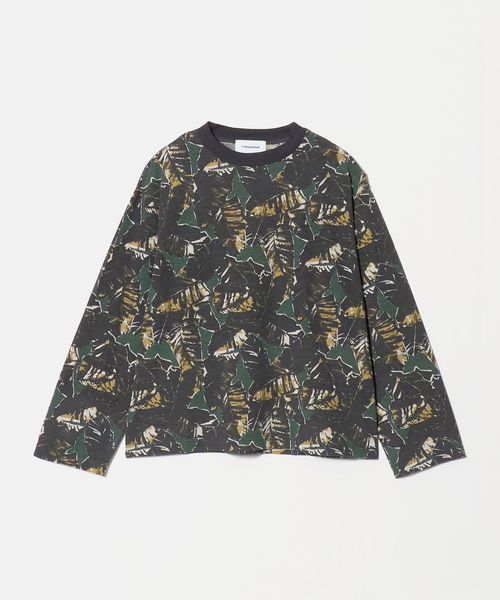 BEAUTY&YOUTH/コットンポリエステル カモフラージュ ロングスリーブTシャツ/Tシャツ / カットソー