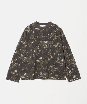 BEAUTY&YOUTH/コットンポリエステル カモフラージュ ロングスリーブTシャツ/Tシャツ / カットソー