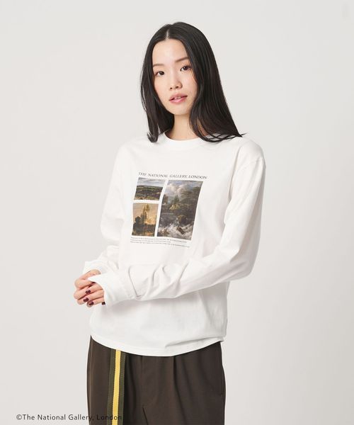 ＋81BRANCA/【別注】＜＋81BRANCA＞The National Gallery London グラフィック Tシャツ/Tシャツ / カットソー