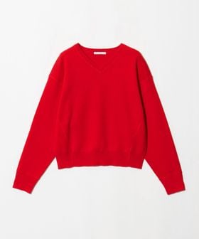 BEAUTY&YOUTH/ソフトコットン Vネック スムース ニットプルオーバー ウォッシャブル/ニット / セーター