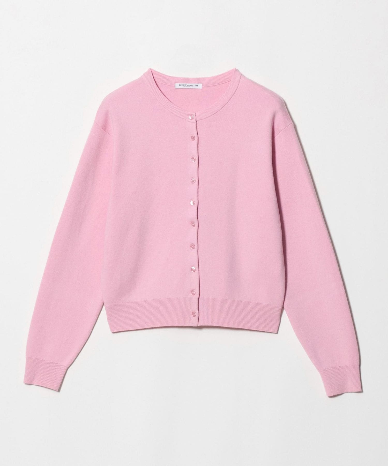 26ss H BEAUTY&YOUTH リネンクロップドクルーネックカーディガン H