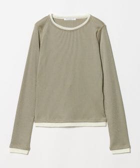 BEAUTY&YOUTH/ポリエステルコットン テレコ チュール ドッキングプルオーバー/Tシャツ / カットソー