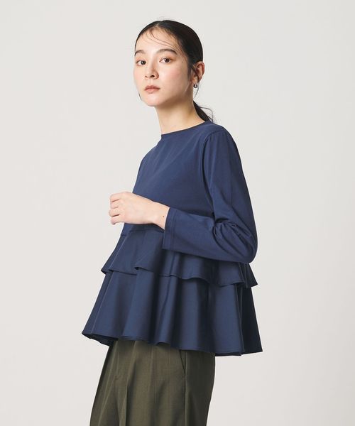 BEAUTY&YOUTH/【WEB限定】ペプラム 9分袖 プルオーバー/Tシャツ / カットソー
