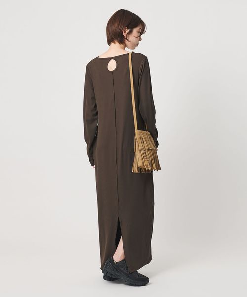 BEAUTY&YOUTH/【WEB限定】リブ ロングスリーブ カットソーワンピース/ワンピース