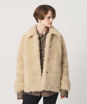 H BEAUTY&YOUTH/＜H＞フェイクファー コート/その他コート / ブルゾン