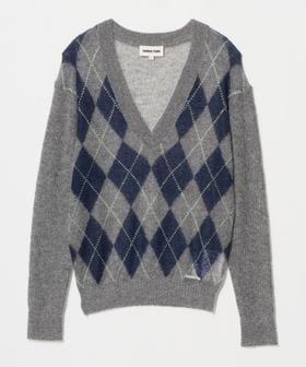 SHUSHU/TONG/＜SHUSHU/TONG＞ARGYLE V―NECK PULLOVER/ニット/ニット / セーター