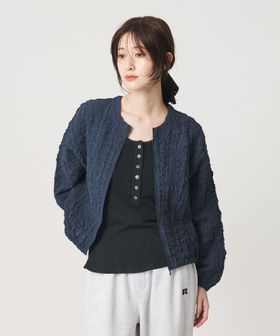 BEAUTY&YOUTH/【WEB限定】シャーリング ジップ シャツ/その他トップス