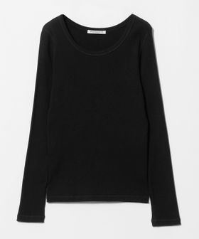 BEAUTY&YOUTH/コットンリブ クルーネック ロングスリーブ/Tシャツ / カットソー