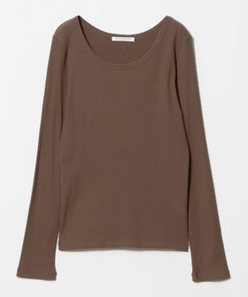 BEAUTY&YOUTH/コットンリブ クルーネック ロングスリーブ/Tシャツ / カットソー