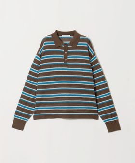 BEAUTY&YOUTH/【WEB限定】シアー ポロカラー ニットプルオーバー/ニット / セーター