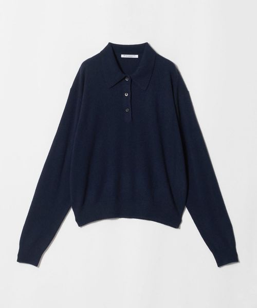 ウールカシミヤ ポロニット ウォッシャブル