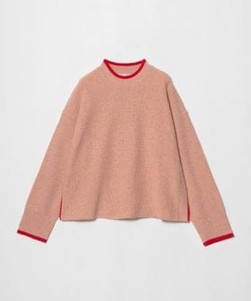 BEAUTY&YOUTH/ウール ネップカラーライン クルーネック ニットプルオーバー/ニット / セーター