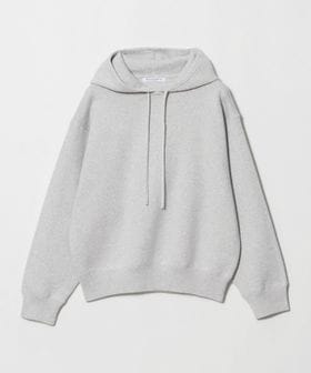 BEAUTY&YOUTH/コットンウールブレンド ソリッド＆ボーダーニットフーディ ウォッシャブル/ニット / セーター