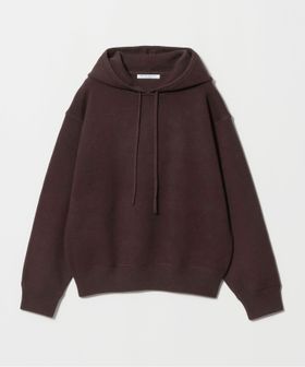 BEAUTY&YOUTH/コットンウールブレンド ソリッド＆ボーダーニットフーディ ウォッシャブル/ニット / セーター