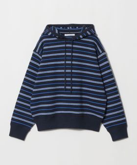 BEAUTY&YOUTH/コットンウールブレンド ソリッド＆ボーダーニットフーディ ウォッシャブル/ニット / セーター