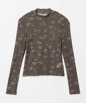 AMOMENTO/＜AMOMENTO＞FLORAL MOCK NECK TOP/カットソー/Tシャツ / カットソー