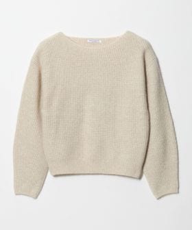 BEAUTY&YOUTH/フォックスブレンド ボリュームスリーブ ボートネックニットプルオーバー/ニット / セーター