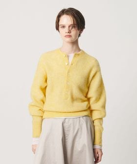 H BEAUTY&YOUTH/＜H＞アルパカウール モッサー ヘンリーネックニット/ニット / セーター