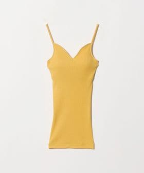 Souple Luz/＜Souple Luz＞COTTON SILK RIB BRA CAMISOLE  Mustard Yellow/キャミソール/アンダーウェア（トップス）