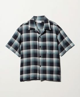 UNUSED/＜UNUSED＞オンブレチェック ショートスリーブ シャツ/シャツ / ブラウス