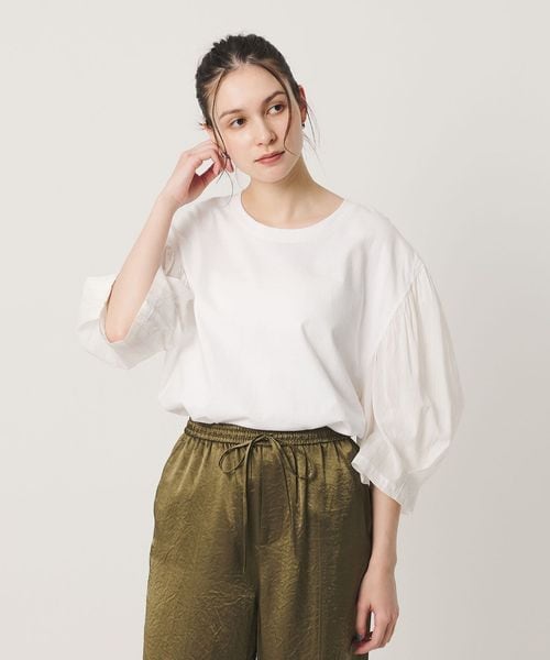 dahl'ia/＜dahl’ia＞リメイク パワーショルダー プルオーバー/Tシャツ / カットソー