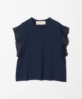 dahl'ia/＜dahl’ia＞フリルスリーブ Tシャツ/Tシャツ / カットソー