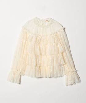 STELLA NOVA/＜STELLA NOVA＞SHEER FRILL LACE BLOUSE/ブラウス/シャツ / ブラウス