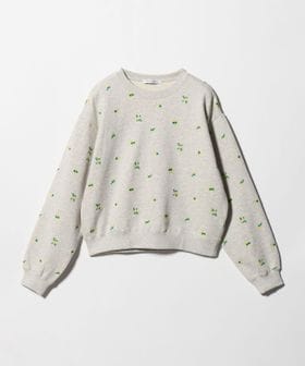 BEAUTY&YOUTH/コットン裏毛 エンブロイダリー スウェットプルオーバー/スウェット / パーカー