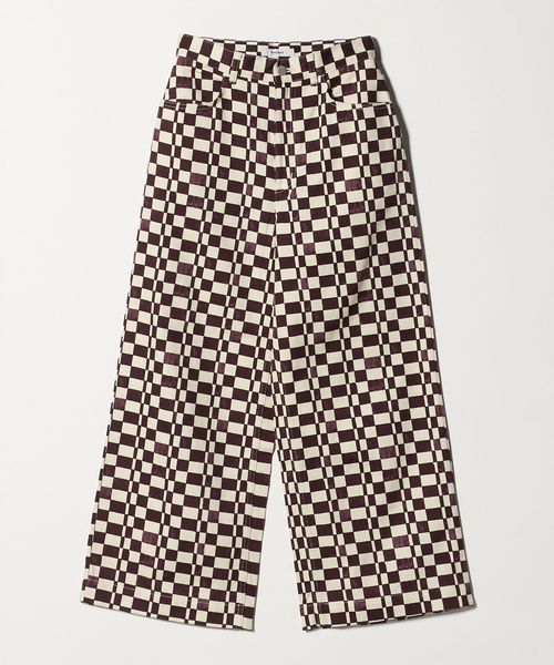 PHEENY/＜PHEENY＞チェック ワイドパンツ/イージーパンツ