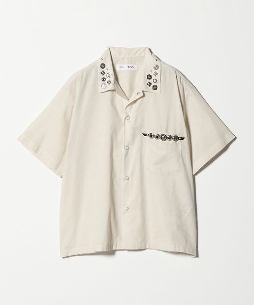 TOGA TOO/＜TOGA TOO＞メタルスタッズ ショートスリーブシャツ/シャツ / ブラウス