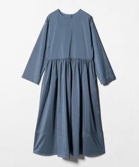 BEAUTY&YOUTH/ポリエステル ギャザーフレアワンピース/ワンピース