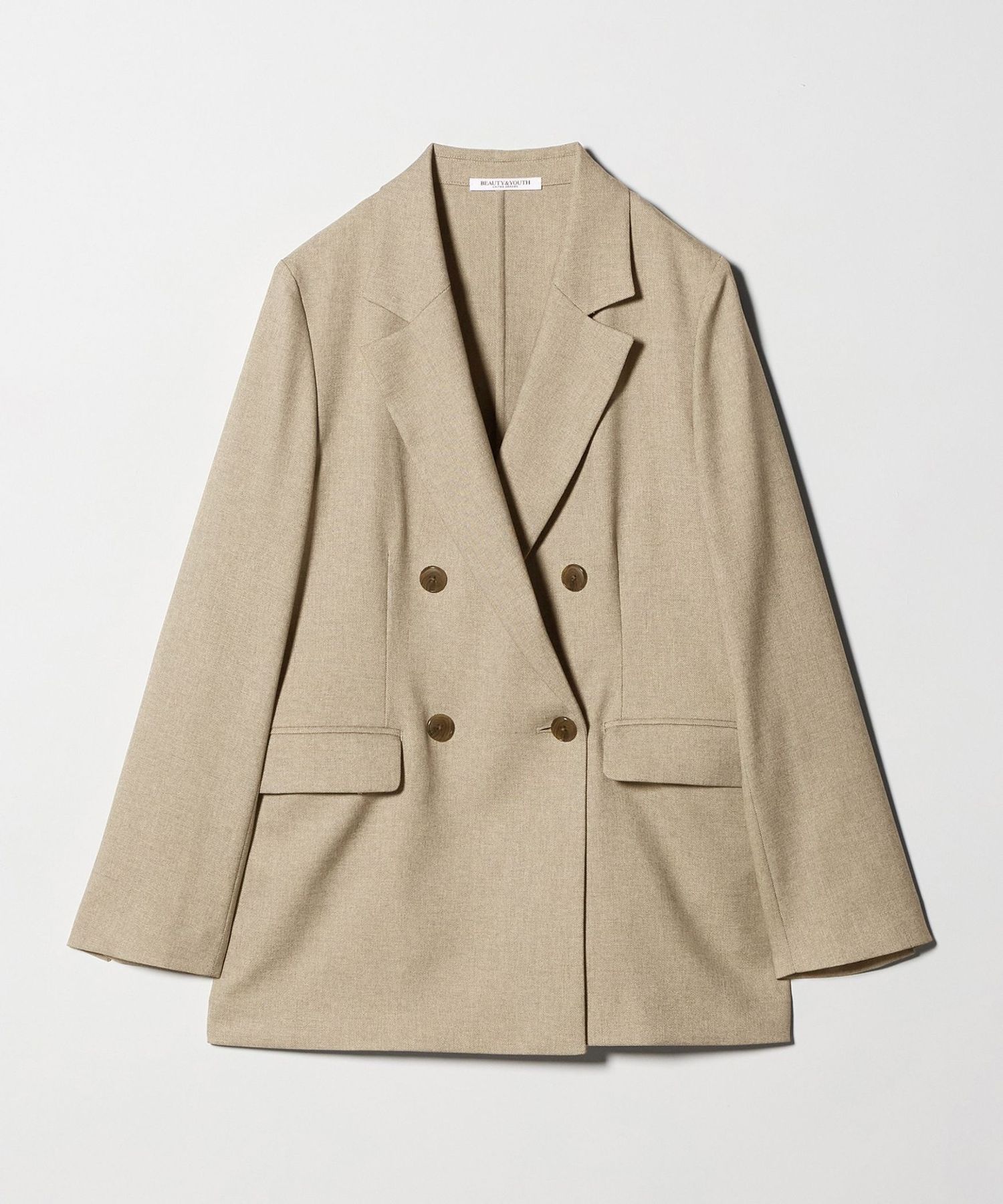 リネンライク ダブルジャケット