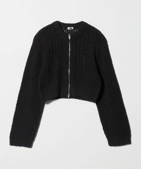 H BEAUTY&YOUTH/＜H＞ローゲージ ジップカーディガン/カーディガン / ボレロ