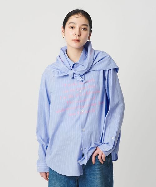 BEAUTY&YOUTH/【別注】＜Samplee＞ストライプシャツ＆スカーフ/シャツ / ブラウス