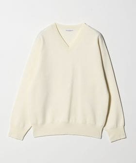 BEAUTY&YOUTH/コットンブレンド Vネックニットプルオーバー ウォッシャブル/ニット / セーター