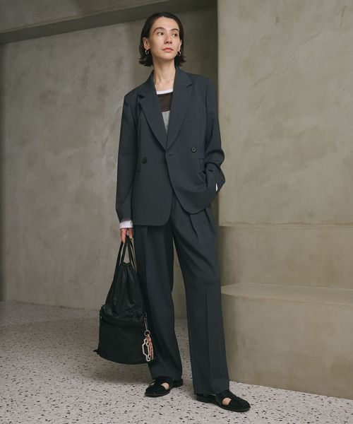 BEAUTY&YOUTH/2ボタン ダブルジャケット 吸水速乾 防シワ UV/テーラードジャケット