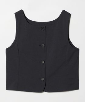 BEAUTY&YOUTH/スクエアネック 2WAYベスト 吸水速乾 防シワ UV/ベスト